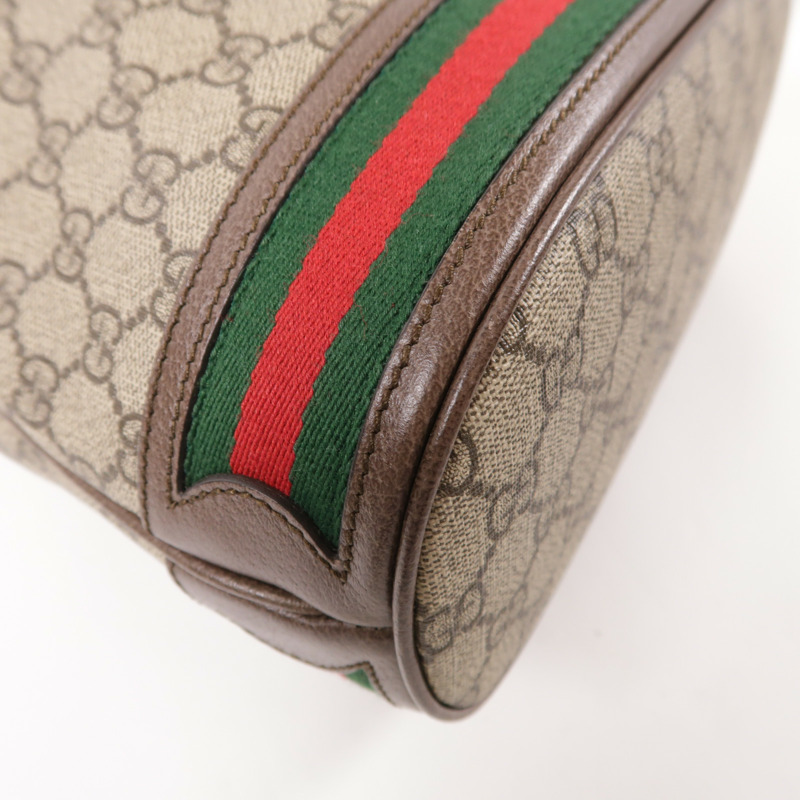 GUCCI 塗層帆布Shoulder Bag金扣肩背袋-5