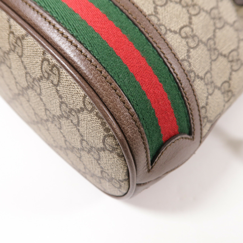 GUCCI 塗層帆布Shoulder Bag金扣肩背袋-6