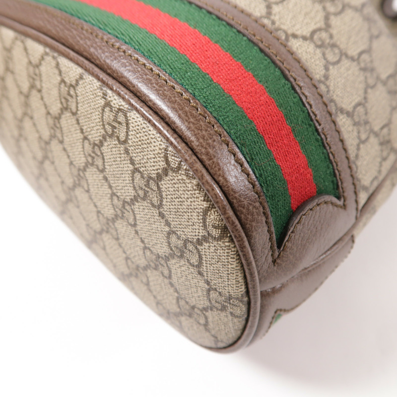 GUCCI 塗層帆布Shoulder Bag金扣肩背袋-8