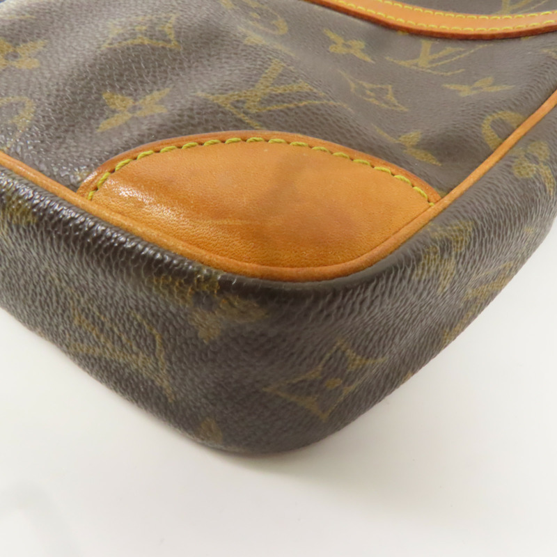 LOUIS VUITTON Monogram Danube金扣肩背袋棕色-5