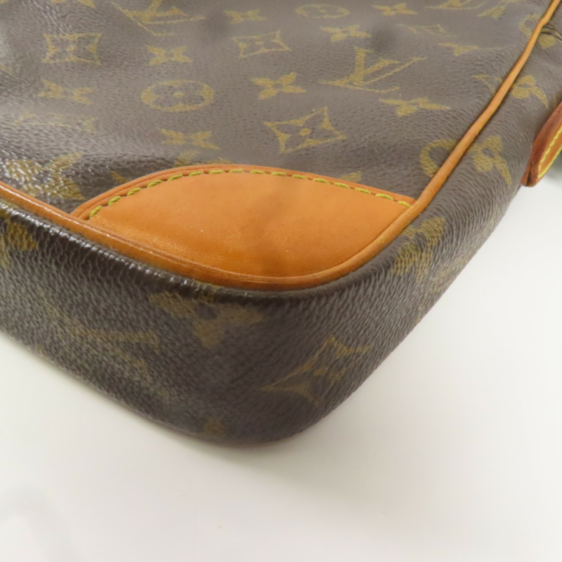 LOUIS VUITTON Monogram Danube金扣肩背袋棕色-7