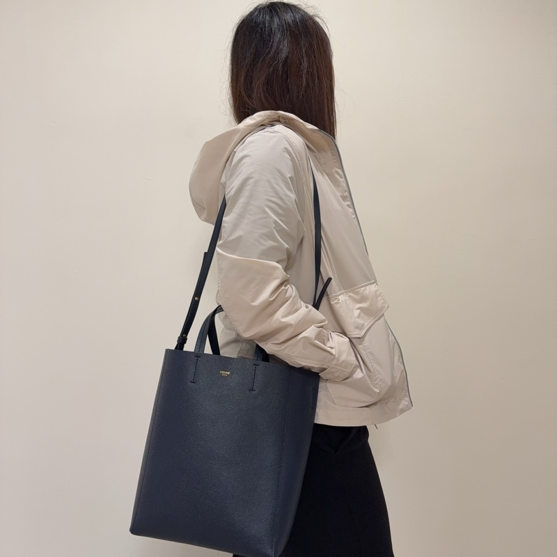 【Celine】Small Vertical Cabas(深藍色)-8