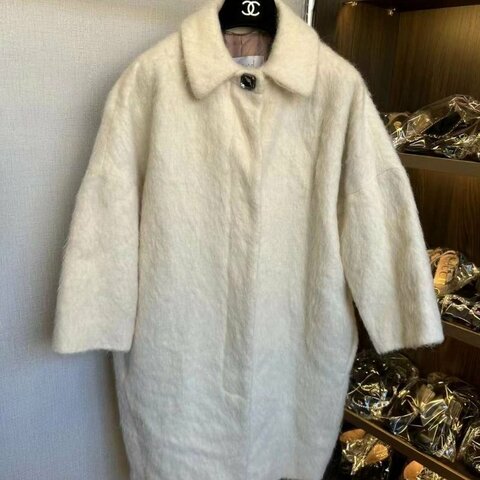 Maxmara 白色大衣 38號