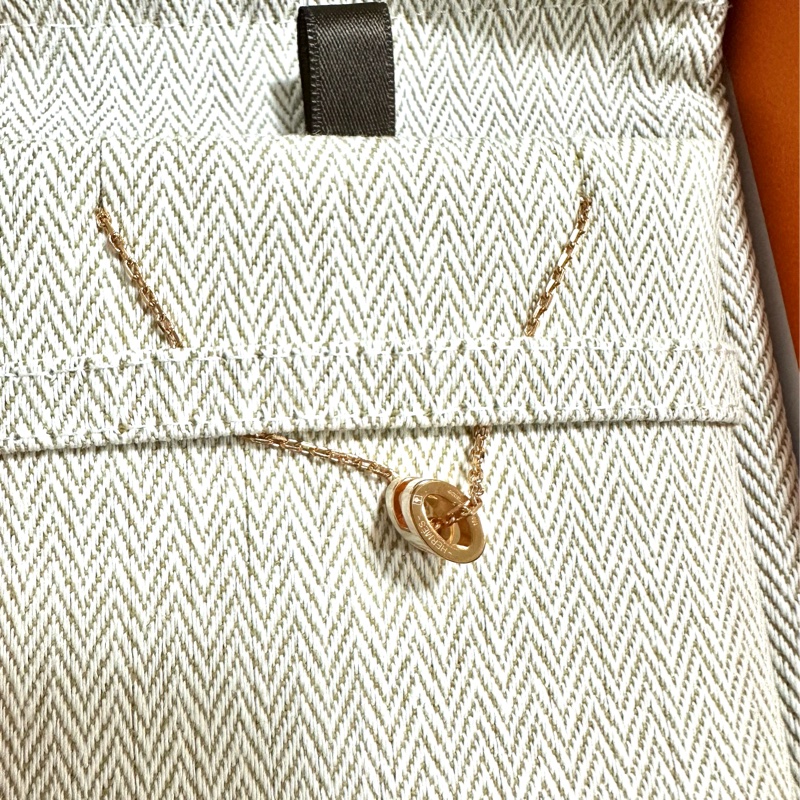 愛馬仕 Hermes MINI POP H項鍊 白+金 全新-1