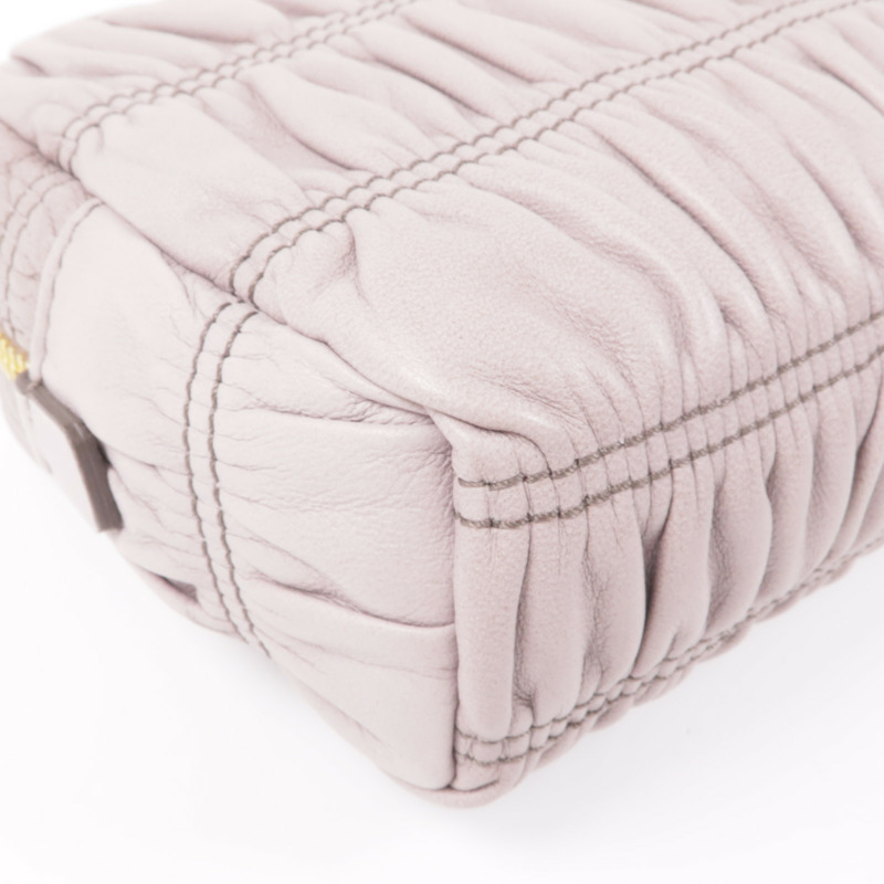 PRADA 牛皮皮革Clutch Bag金扣手拿包-12