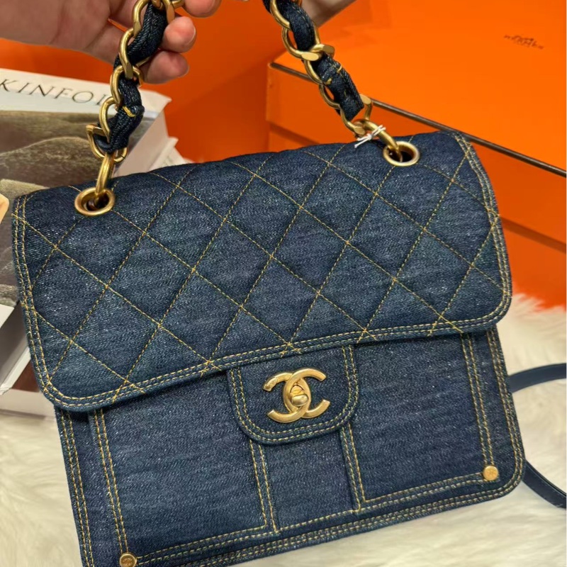 Chanel 23S牛仔背囊-2