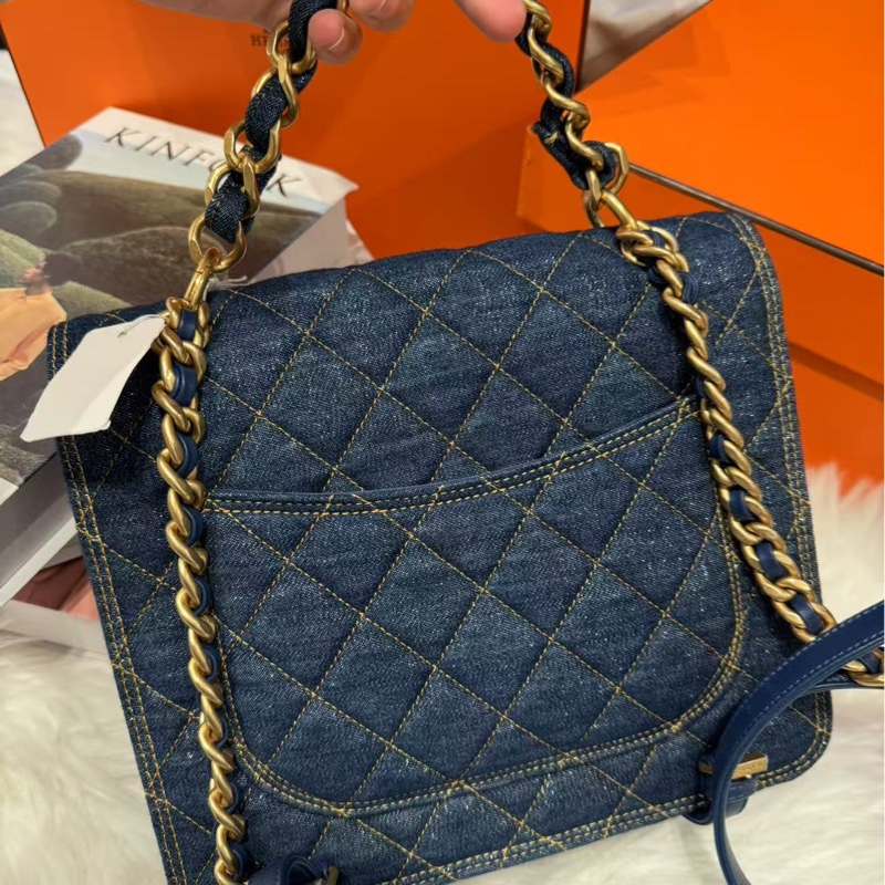Chanel 23S牛仔背囊-3