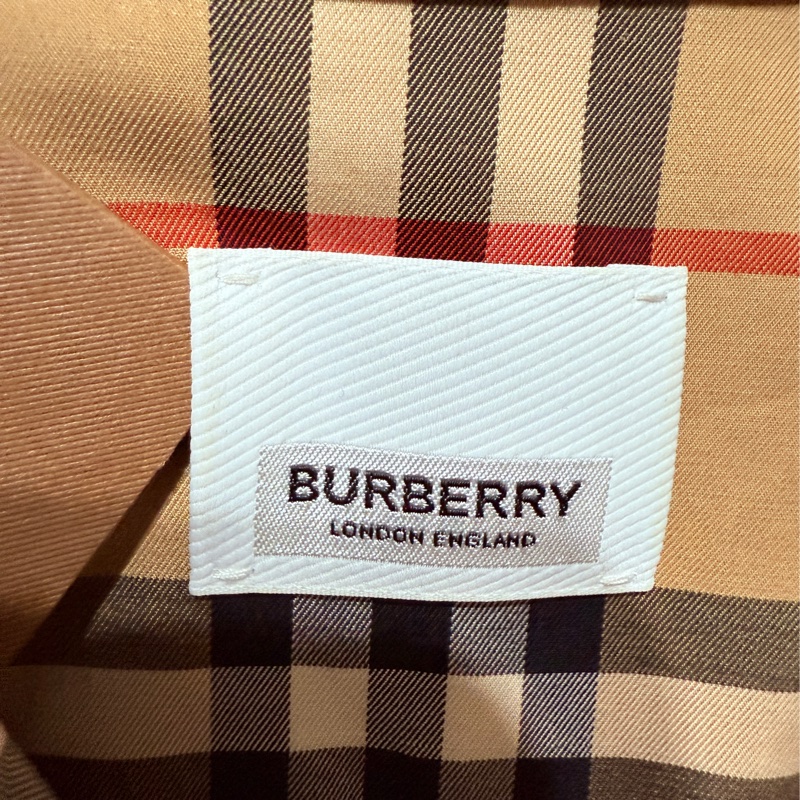 BURBERRY 經典格紋短袖襯衫/連身洋裝-6
