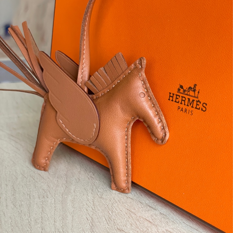 Hermes 愛馬仕 Rodeo PM 小飛馬吊飾金棕🐎全新全配W刻-6
