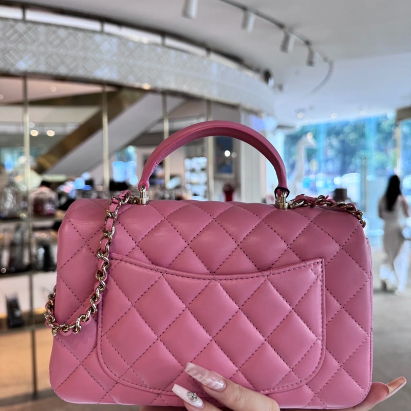 Chanel 玫瑰粉色handle minicoco 20-4