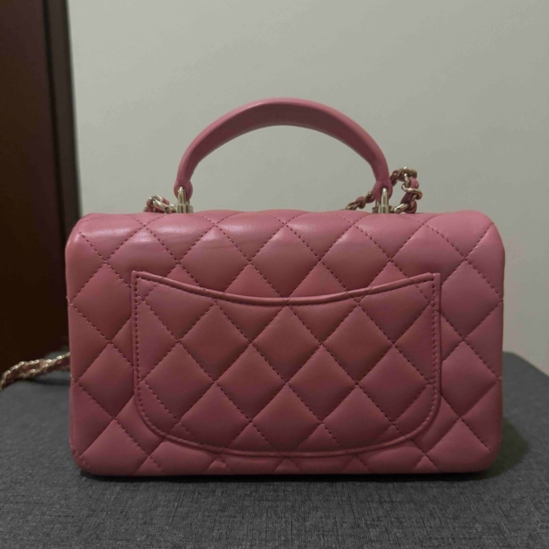 Chanel 玫瑰粉色handle minicoco 20-6