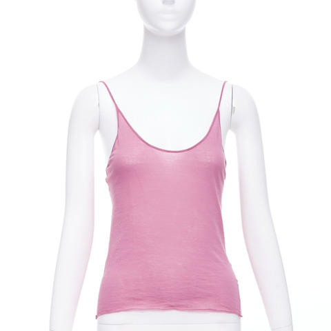 CHLOE Vintage raspberry pink spaghetti strap tank top camisole