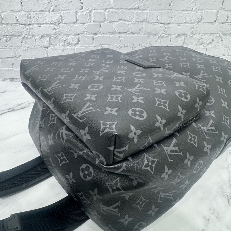 全新商品‼️Louis Vuitton 路易威登M43186 Apollo系列 Monogram Eclipse帆布牛皮鑲飾後背包 晶片款🈶台灣購證-9