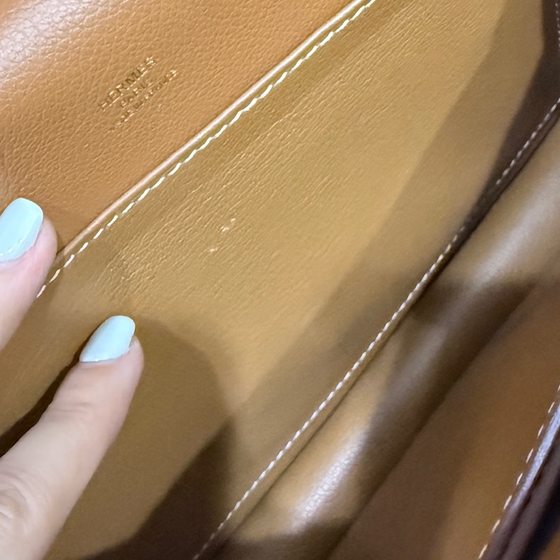 美美的愛馬仕🤎Hermes Roulis 23 gold金棕色 D刻 金棕金釦 愛馬仕金剛色 可斜背 可肩背-42