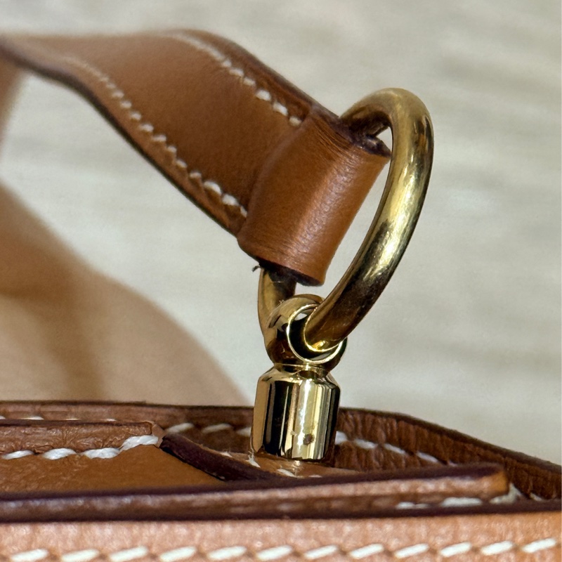 美美的愛馬仕🤎Hermes Roulis 23 gold金棕色 D刻 金棕金釦 愛馬仕金剛色 可斜背 可肩背-45