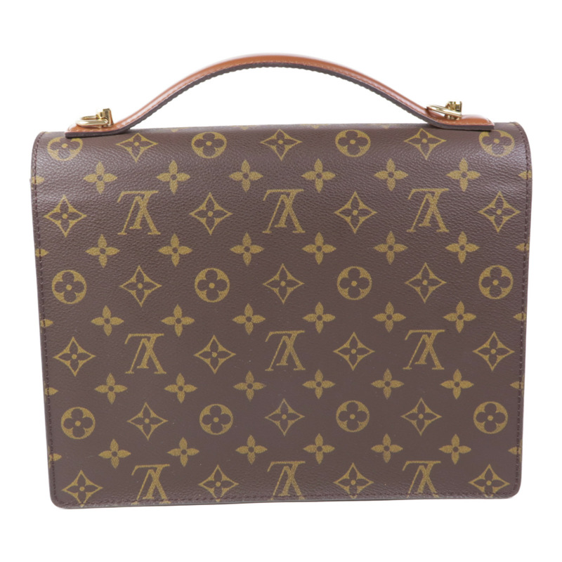 LOUIS VUITTON Monogram Monceau金扣手挽肩背兩用袋-1