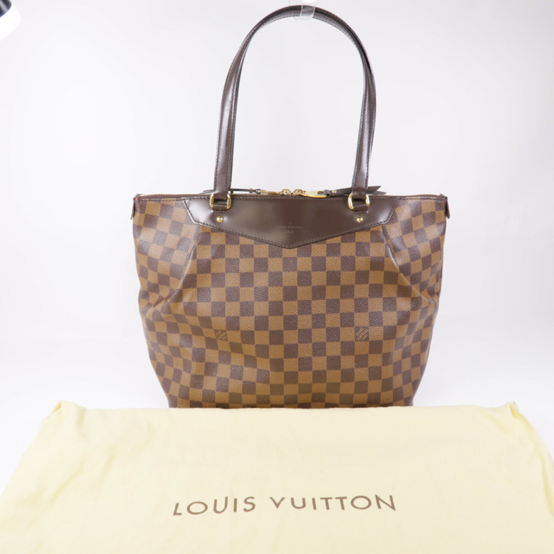 LOUIS VUITTON Damier Westminster GM金扣肩背袋-18