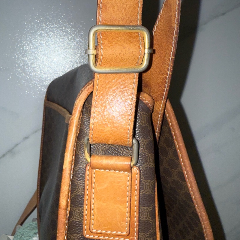 CELINE 馬鞍老花肩背包|Vintage Celine Saddle Bag-2