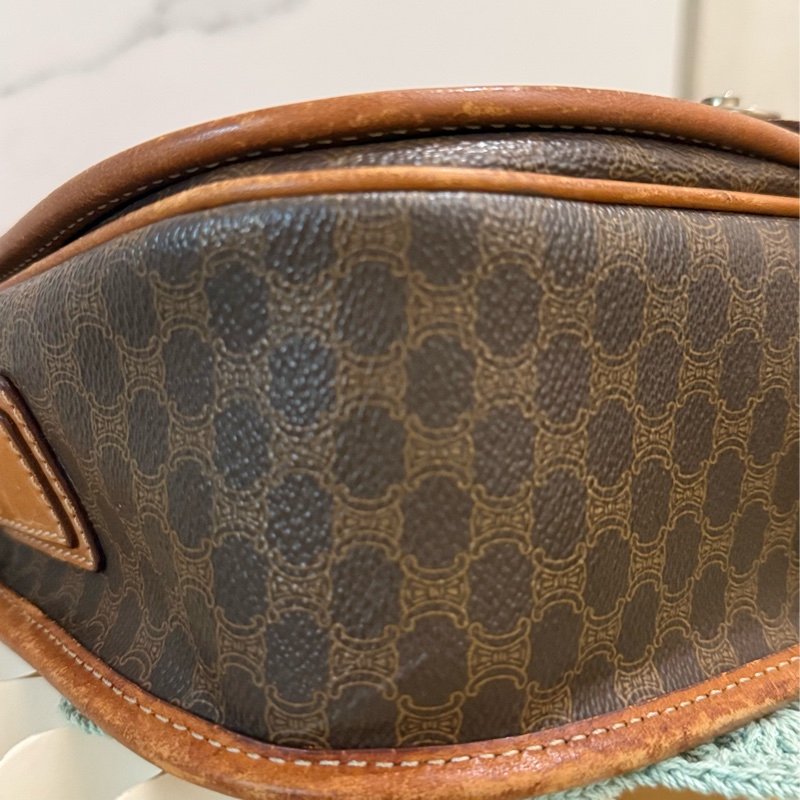 CELINE 馬鞍老花肩背包|Vintage Celine Saddle Bag-34