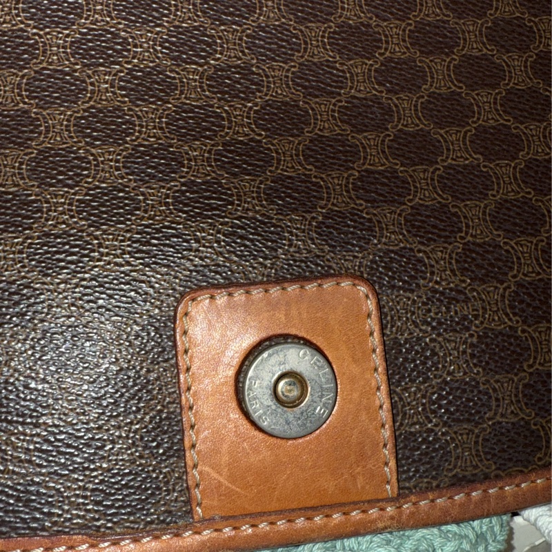 CELINE 馬鞍老花肩背包|Vintage Celine Saddle Bag-46