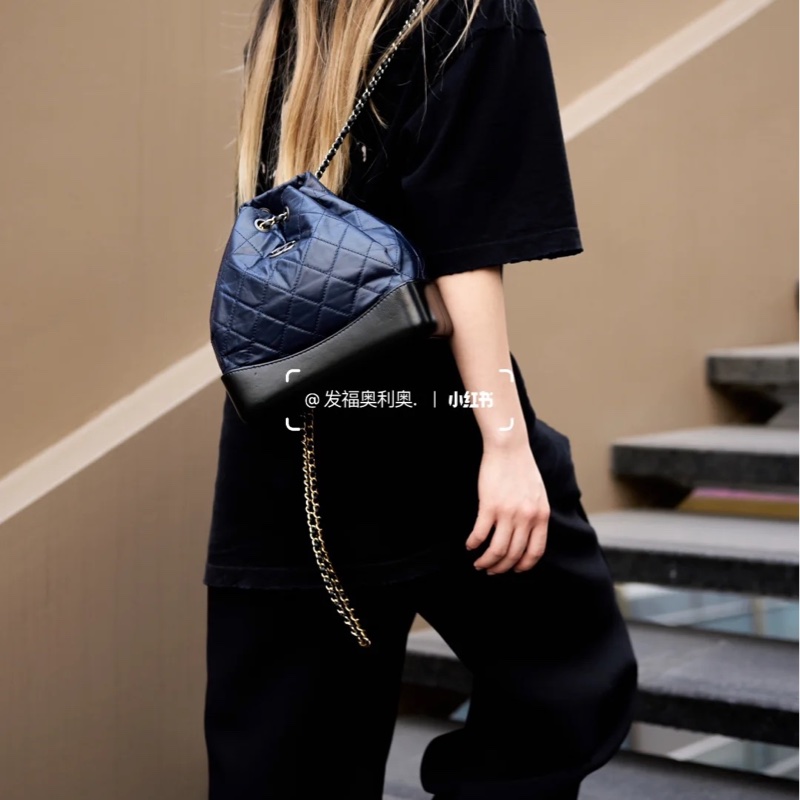 Chanel 流浪小雙肩包拼色-9