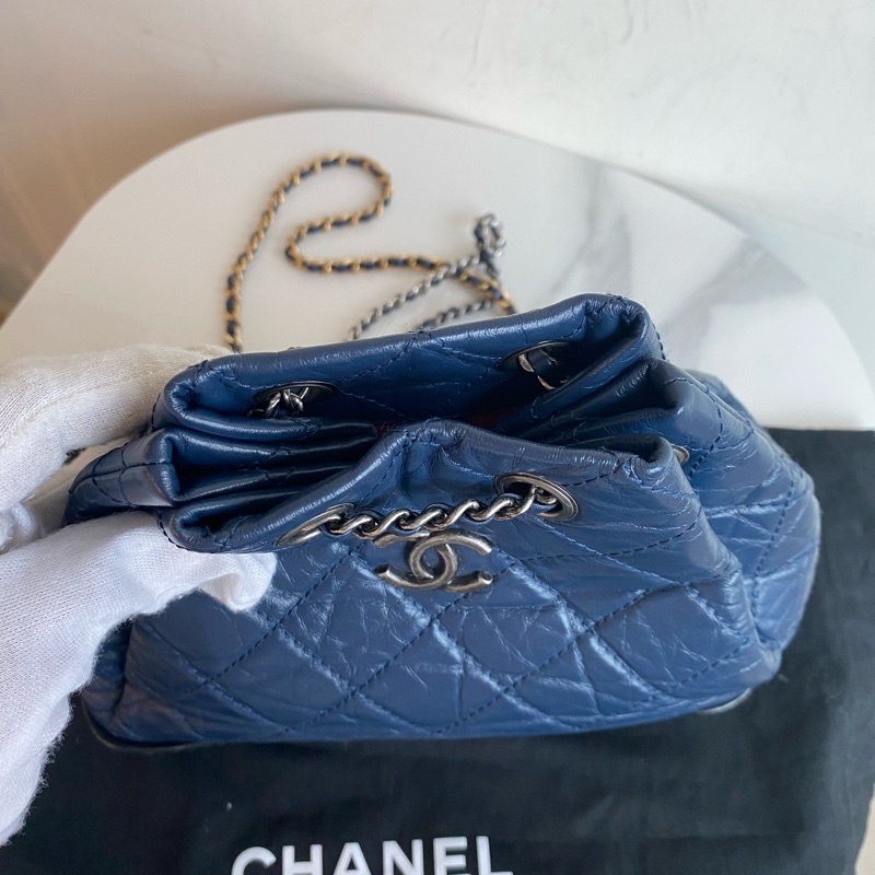 Chanel 流浪小雙肩包拼色-11