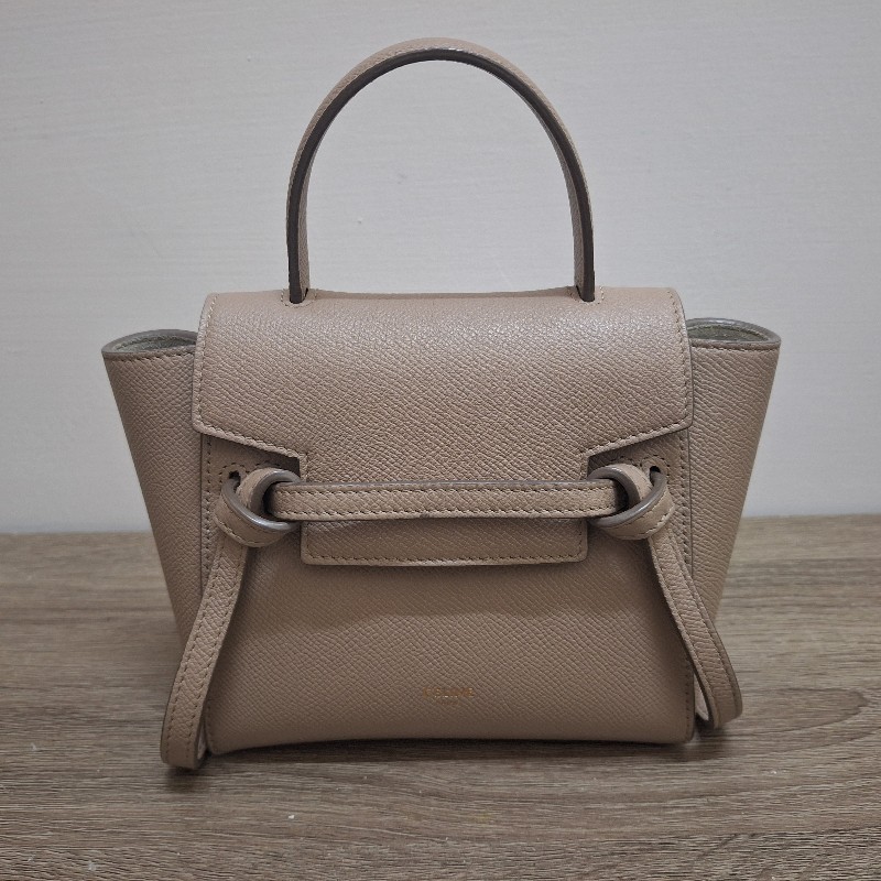 Celine pico belt bag 奶茶灰 鯰魚包-8