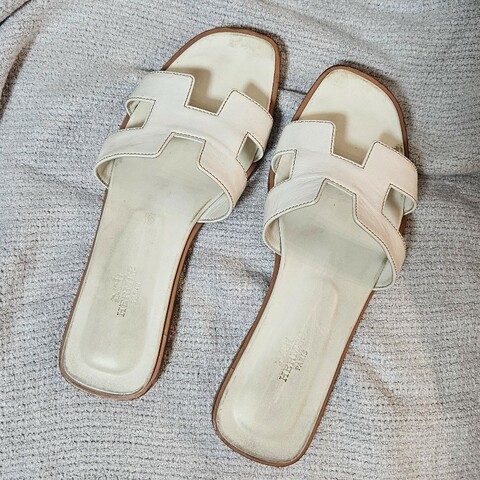 hermes 愛馬仕 oran 36 1/2 拖鞋