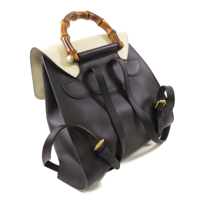 GUCCI 牛皮皮革Backpack金扣背包-8