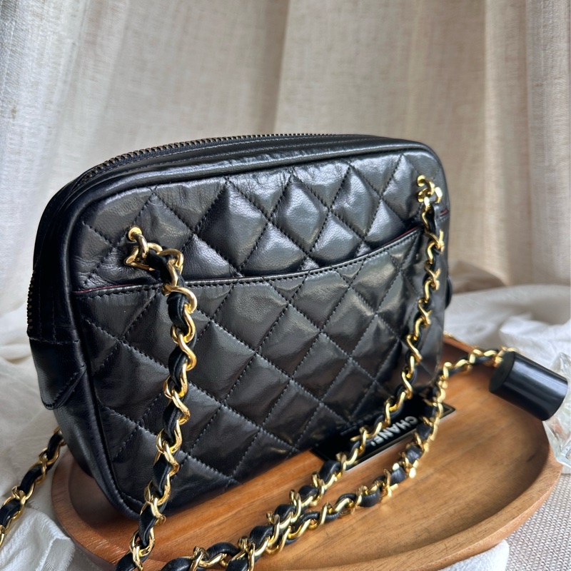 Chanel Vintage 雙鏈條流浪相機包-4