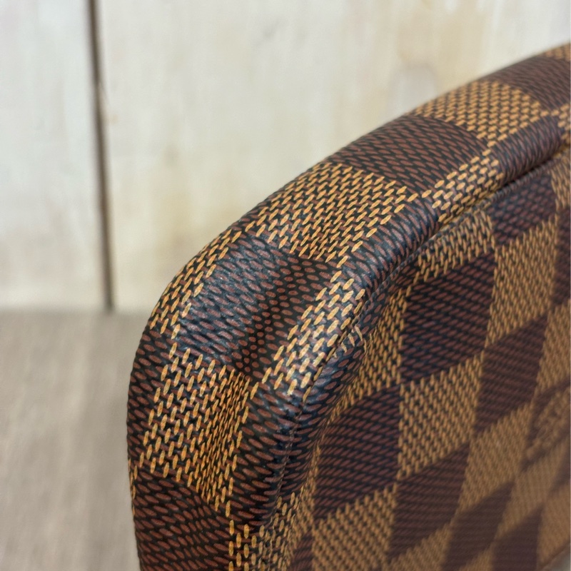 LV N58009 MINI 迷你咖啡棋盤格紋金鍊 發財包麻將包小鍊包手提包零錢包卡包收納包口紅包-11