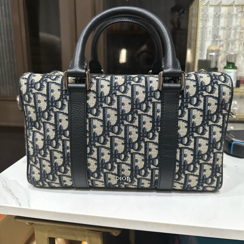 Dior 提花 男用 波士頓包 斜背-6