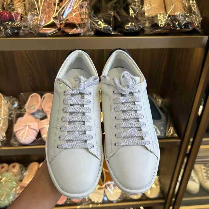 SAINT LAURENT 小白鞋 全新35.5號-4