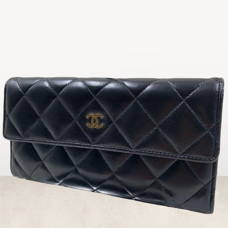 💝FuFu.Style ⟡.·* Chanel 黑色長夾-0