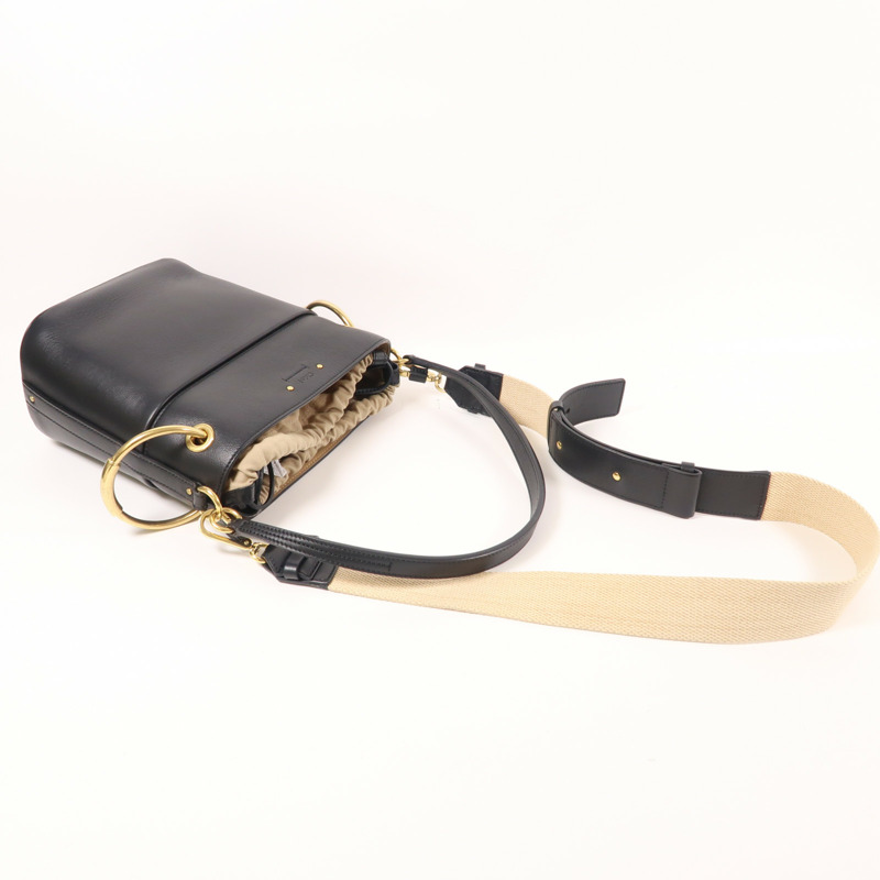 Chloe 牛皮皮革Shoulder Bag金扣肩背袋-8