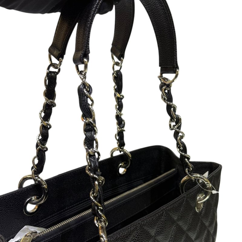 【美收精品】CHANEL 黑色荔枝皮托特包 2-208-11