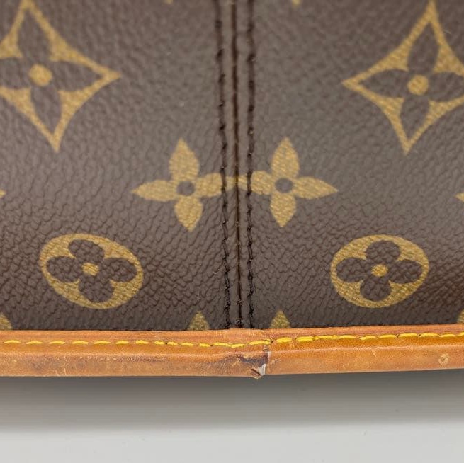 💝FuFu.Style ⟡.·* LV *稀少老款*老花斜背包側背包 帆布背帶-16