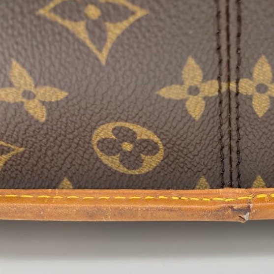 💝FuFu.Style ⟡.·* LV *稀少老款*老花斜背包側背包 帆布背帶-17