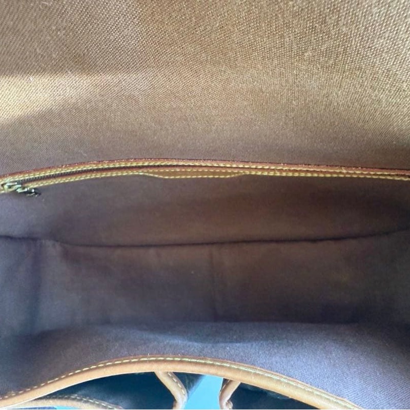 💝FuFu.Style ⟡.·* LV *稀少老款*老花斜背包側背包 帆布背帶-28