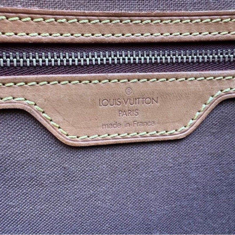 💝FuFu.Style ⟡.·* LV *稀少老款*老花斜背包側背包 帆布背帶-29