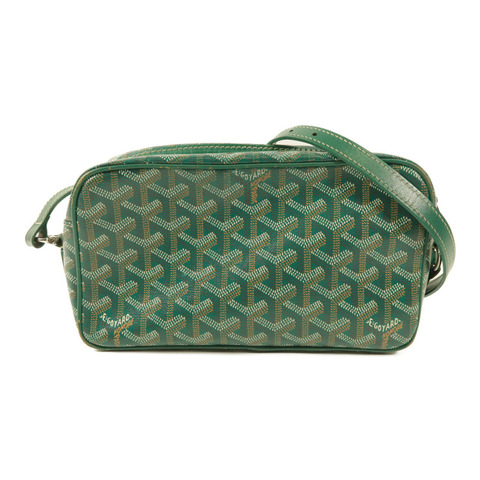GOYARD 塗層帆布Cap Vert PM銀扣肩背袋