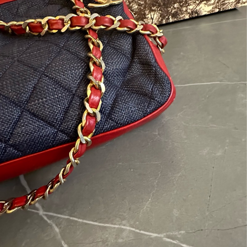 (MYMluxurybag) Chanel 古董牛仔包 羊皮包-11