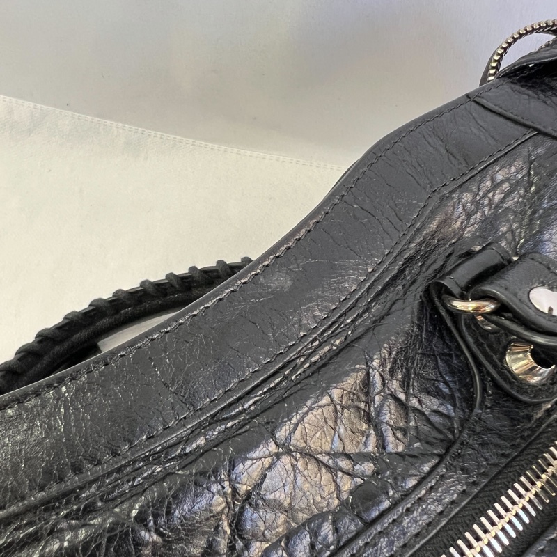 Balenciaga經典款字母logo機車包-10