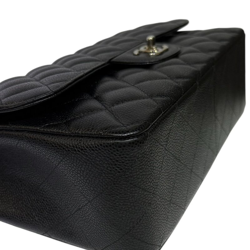 【美收精品】CHANEL CF 黑色荔枝皮肩背包 2-207-6