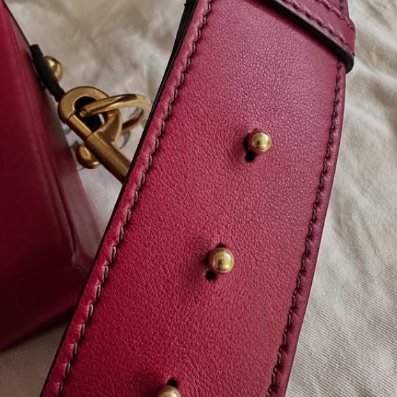 Christian Dior Dioraddict Lockbox Red 小羊皮 鎖頭包-7