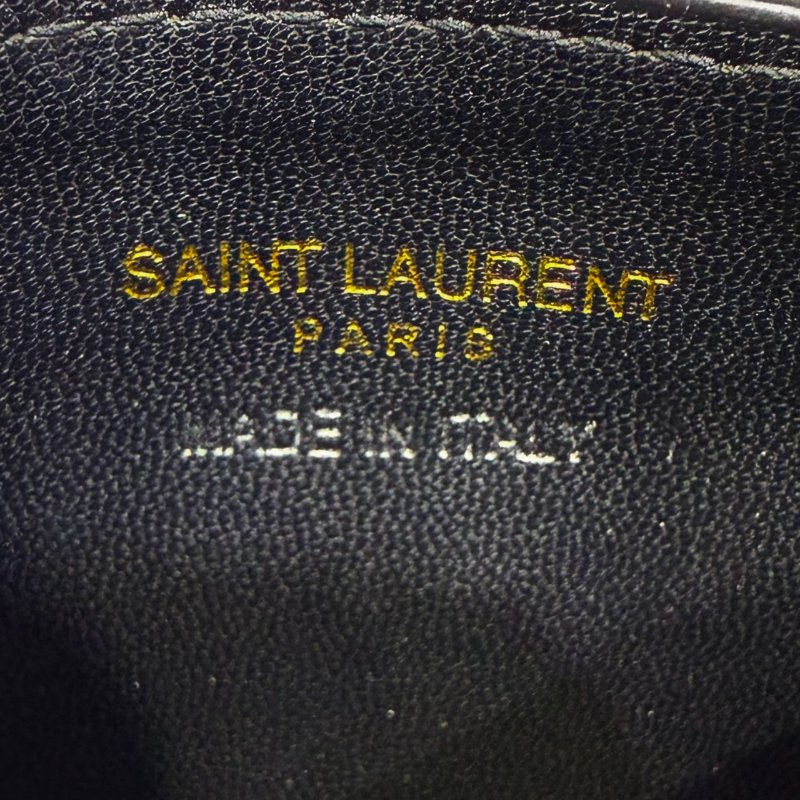 【美收精品】YSL 魚子醬金字卡夾 2-218-9
