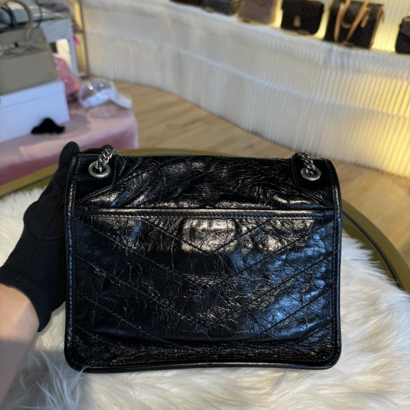 YSL Niki Baby 黑色銀鍊・D扣款-2