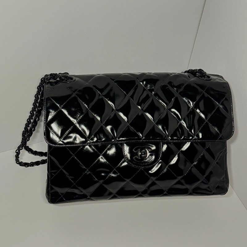 (稀世珍寶💝 正反兩面香奈兒) Chanel CF30 “so black” 雙面臉 董事長夫人割愛 極難入手-1
