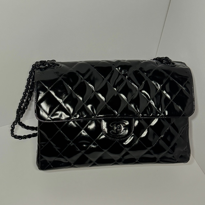 (稀世珍寶💝 正反兩面香奈兒) Chanel CF30 “so black” 雙面臉 董事長夫人割愛 極難入手-18