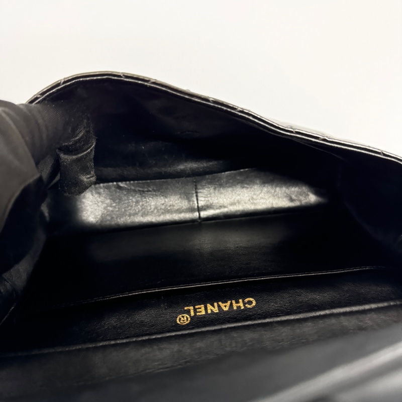 （超稀有雙面包💝） Chanel CF30 Jumbo “so black”全黑經典包-13